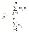 p的估計值表達(dá)式